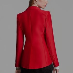 BCBGMAXAZRIA NWOT RED NOAH EQUESTRIAN TYPE RED BLAZER SIZE SMALL